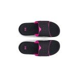 Under Armour Women's Ignite 7 Slide Sandals - Black/Pink