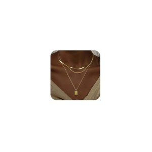 Trendy Layered Gold Pendant Necklaces for Women