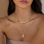 Trendy Layered Gold Pendant Necklaces for Women