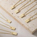 Personalized 14K Gold S Initial Necklace for Women