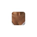 Dainty 14k Gold Layered Necklace for Women