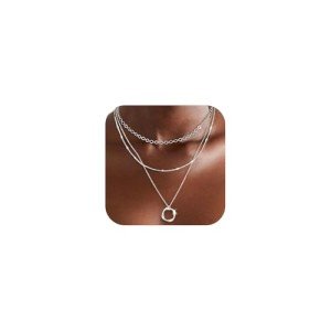 Trendy Silver Layered Necklaces for Women