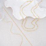 Dainty Gold Layered Necklace Set for Women