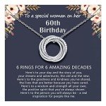 60th Birthday Jewelry for Women - Unique Gift