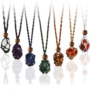 Chakra Healing Crystal Necklace Set for Women