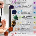 Chakra Healing Crystal Necklace Set for Women