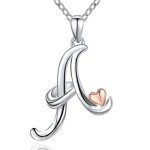 Sterling Silver Initial Necklaces for Women