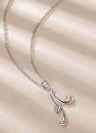 Sterling Silver Initial Necklaces for Women