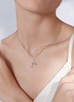 Sterling Silver Initial Necklaces for Women