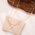 Dainty Gold Heart Pendant Necklace for Women