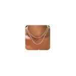 Dainty Layered Silver Necklaces Set for Women