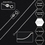 Trendy 925 Sterling Silver Dainty Chain Necklace