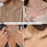 Trendy 925 Sterling Silver Dainty Chain Necklace