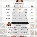 Senllen Women's Lantern Sleeve Tie Back Dress Ruffled Off The Shoulder A-Line Summer Mini Dress Black, Black, Small