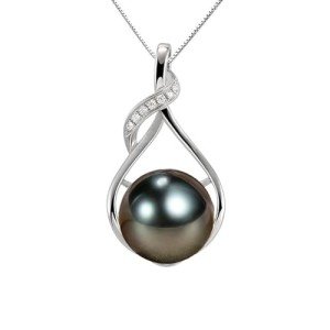 Tahitian Black Pearl Necklace for Her Gifts