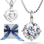 Moissanite Silver Necklace for Women - Stunning Gift