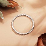 Elegant Moissanite Tennis Bracelet for Women and Men