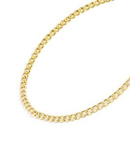 Gold Cuban Curb Link Chain Necklaces for Women