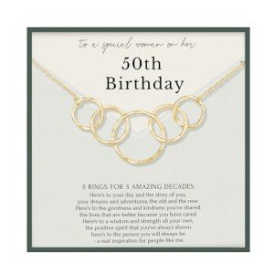 Meaningful 50th Birthday Necklace for Women
