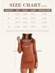 Owin Women's Ribbed Long Sleeve Pullover Sweater Dress Crew Neck Slim Fit Ruched Drawstring Knitted Mini Dress Black S