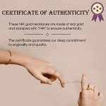 Elegant 14K Gold Ballerina Dancer Necklace