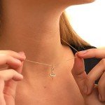 Elegant 14K Gold Ballerina Dancer Necklace