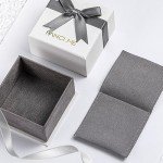 Dainty 14K White Gold Birthstone Infinity Necklace