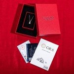 Elegant 14K White Gold Moissanite Pendant Necklace