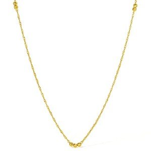 24K Solid Gold Dainty Necklace for Women