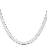 8mm Sterling Silver Herringbone Chain Necklace