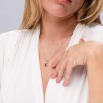 Amethyst Teardrop Pendant Necklace in Sterling Silver