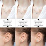 Moissanite Necklace and Earrings Set for Women
