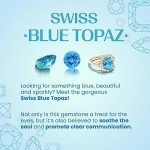 Swiss Blue Topaz Infinity Twist Pendant Necklace