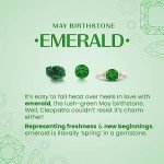 Stunning 1.2ct Emerald Solitaire Pendant Necklace