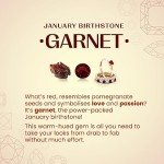 Garnet Infinity Pendant Necklace with Diamonds