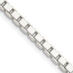 925 Sterling Silver 3mm Box Chain Necklace