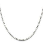 925 Sterling Silver 3mm Box Chain Necklace