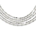 925 Sterling Silver Layered Link Chain Necklace