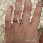 Gold Moissanite Oval Cut Engagement Ring for Women