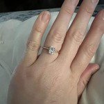 Gold Moissanite Oval Cut Engagement Ring for Women