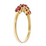 Ruby and Diamond Engagement Ring in 10K Gold