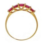 Ruby and Diamond Engagement Ring in 10K Gold