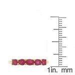 Ruby and Diamond Engagement Ring in 10K Gold