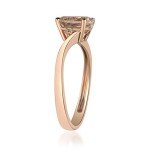 Morganite Diamond Engagement Ring in Rose Gold