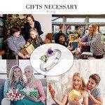 Personalized 18k Gold Infinity Birthstone Ring for Her