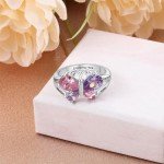 Personalized Gold Mom Ring with Birthstones