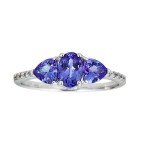 Elegant 10K White Gold Diamond Engagement Ring