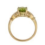 Elegant 10K Yellow Gold Diamond Engagement Ring