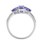 Elegant 10K White Gold Diamond Engagement Ring
