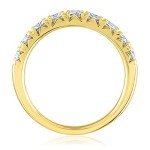 Custom Moissanite Anniversary and Wedding Band Ring